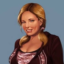 An illustration depicting Nancy Drew with her friend Bess Marvin