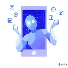 An illustration of automated accounts generating social-media spam