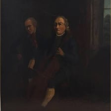 Two musicians performing together