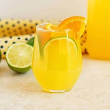 Several fruit-based drinks, including lemonade and limeade.