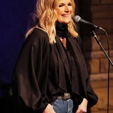 Country singer Trisha Yearwood performing onstage