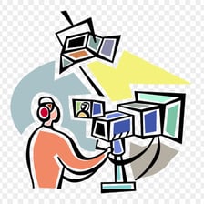 A television program being broadcast again