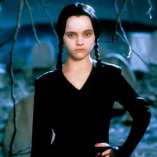 Christina Ricci portraying Wednesday Addams.