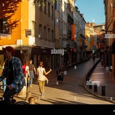 Street scene in Perpignan, France