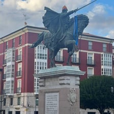 A statue depicting El Cid, the medieval Spanish warrior
