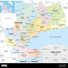 A map locating Toronto in the province of Ontario