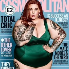 Covers of GQ and Cosmopolitan magazines.