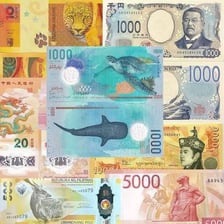 A group of paper banknotes representing cash