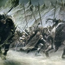 A fantasy orc character from a Middle-earth film adaptation.