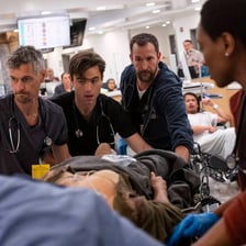 Promotional imagery for the television drama The Pitt.