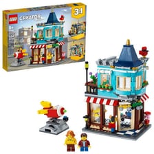 A LEGO Creator 3-in-1 building set with assembled models.
