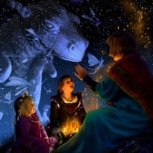 Illustration representing a recurring storytelling convention