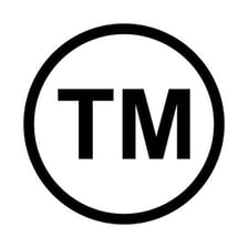 An illustration showing the TM trademark symbol