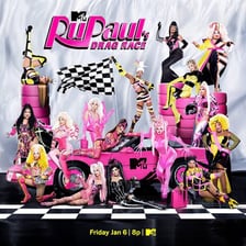Promotional imagery for the television series “RuPaul’s Drag Race”
