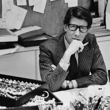 Yves Saint Laurent in a portrait
