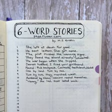 A page containing several groups of written words