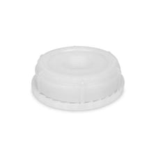 A container being closed with an airtight seal.