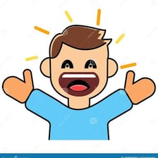 An illustration of a person giving an enthusiastic thumbs-up