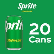 A Sprite can featuring lemon-lime branding.