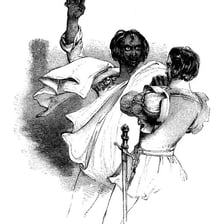 A theatrical depiction of Iago from Shakespeare’s Othello.
