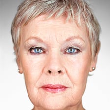 Portrait of actress Judi Dench