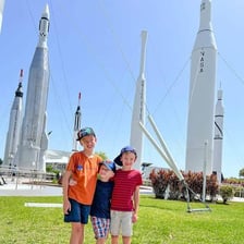 A rocket launching from Cape Canaveral in Florida