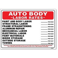 A car body shop displaying a discount offer for bumper repairs.