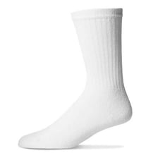 A pair of white tube socks