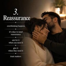 One person reassuring another with a comforting gesture