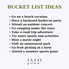A person planning a long-term goal on a bucket list