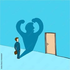 A person standing confidently to represent courage and nerve