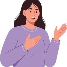 A person making an insolent or argumentative gesture