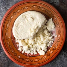 Crumbly white cotija cheese