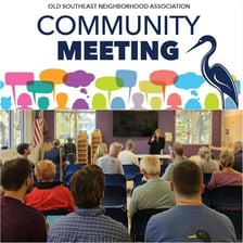 People gathered for a meeting of an organized association.