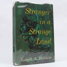 A cover of Robert A. Heinlein’s novel Stranger in a Strange Land.