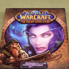 A fantasy scene from the online role-playing game World of Warcraft.