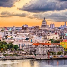 A view of Havana, Cuba, showing the city skyline.