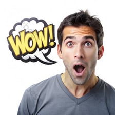 A speech bubble expressing an enthusiastic permission to proceed.