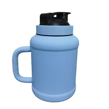 A large jug with a handle and a narrow pouring opening.