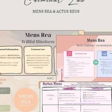 A law book open to a discussion of mens rea.