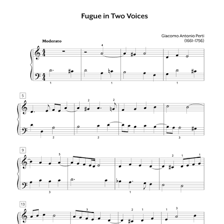A musical score showing the Italian direction “a due.”