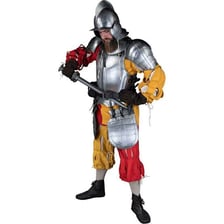 A historical depiction of a soldier serving as a mercenary.