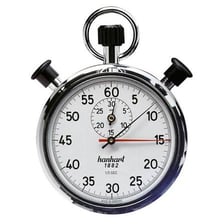 A stopwatch measuring a brief one-second interval