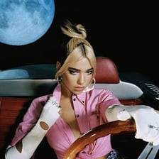 A portrait of singer Dua Lipa