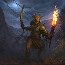 Fantasy illustration depicting orc-like creatures from a Middle-earth-inspired setting