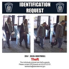A person pointing out identities during an investigation.
