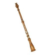 A wooden oboe.