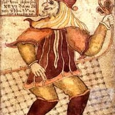 An artistic depiction of Loki from Norse mythology.