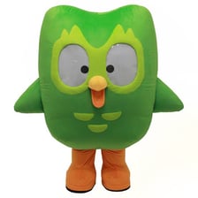 Duo, Duolingo's green owl mascot.