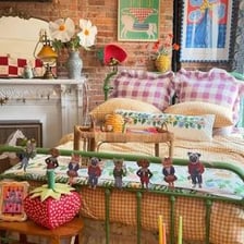 A deliberately quaint and overly cute decorative scene
